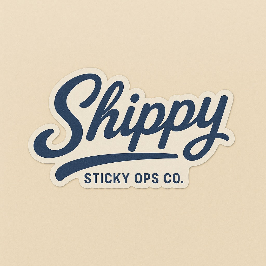 Shippy – Navy Nickname Sticker (3 Color Variants)