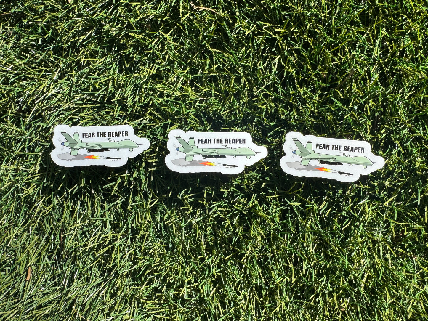 Fear the Reaper – Military Drone Sticker