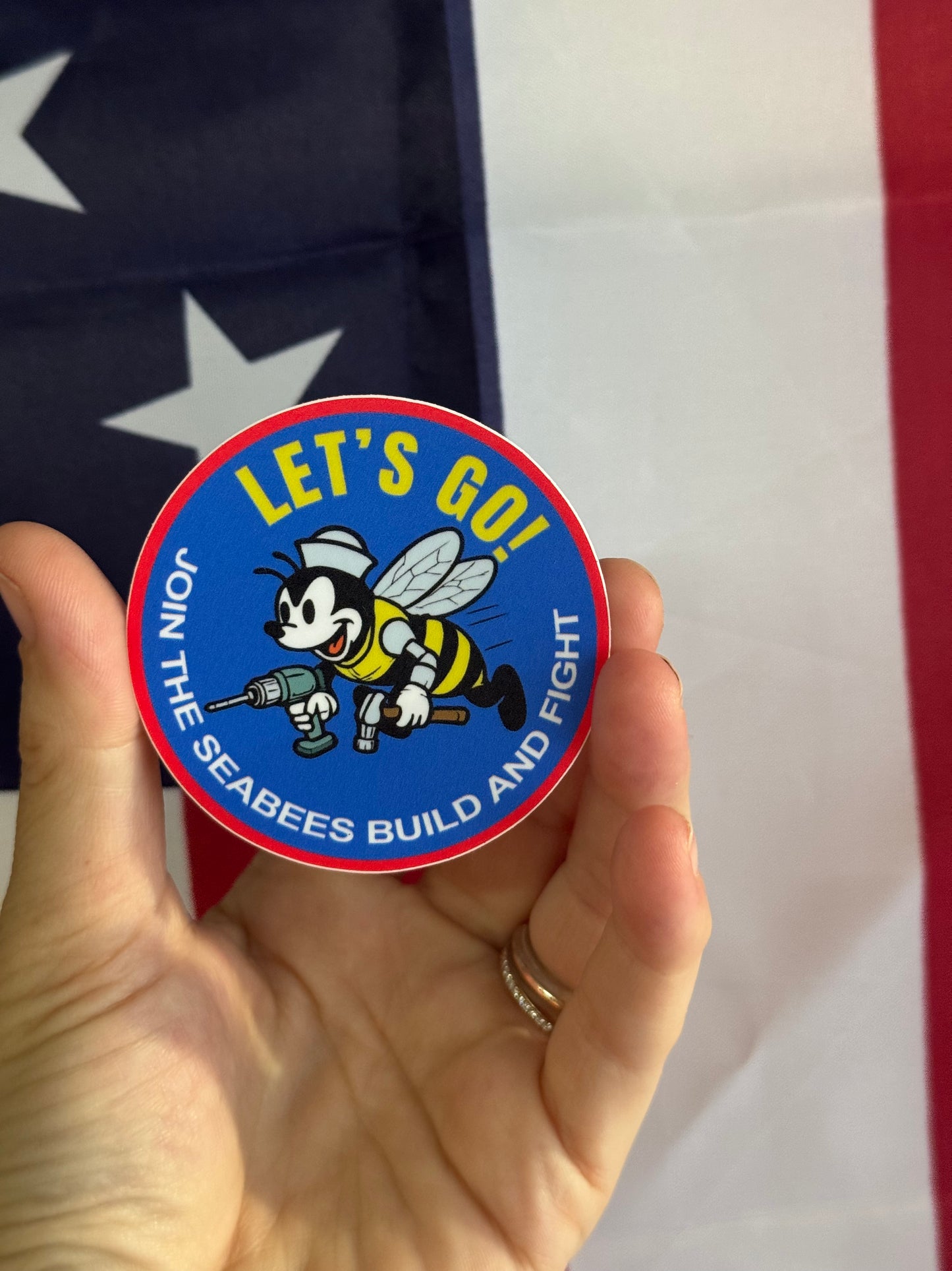Let’s Go – Join the Seabees Sticker