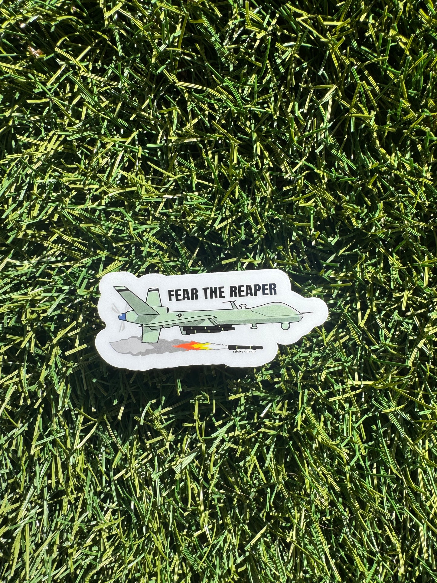 Fear the Reaper – Military Drone Sticker