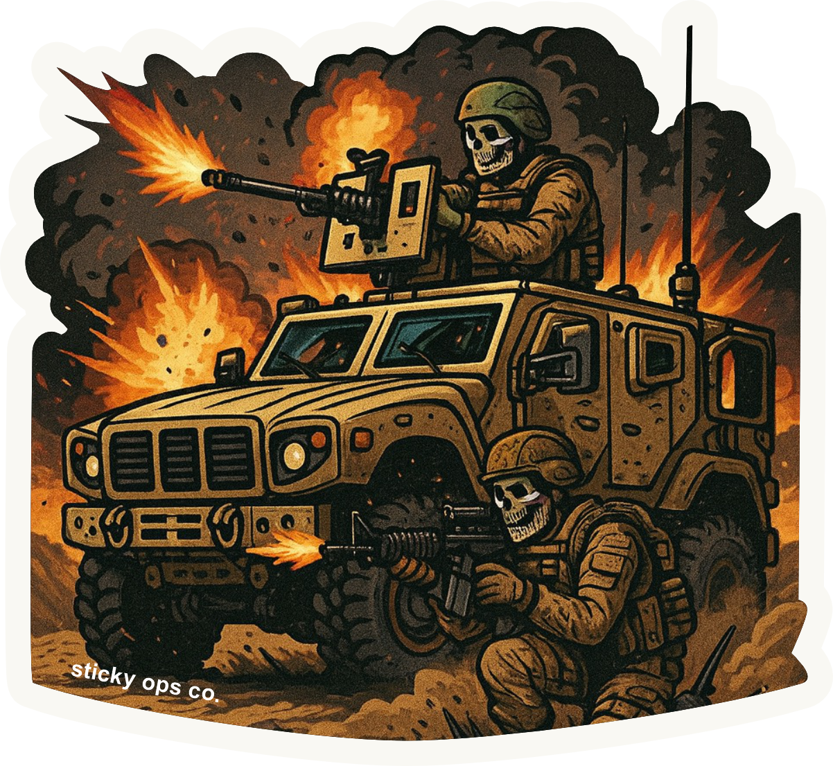 MRAP Mayhem – Skeleton Crew Sticker