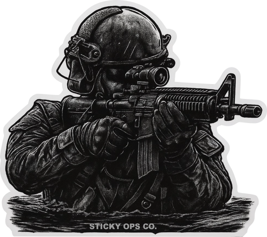 Gritty Operator – Special Warfare Sticker