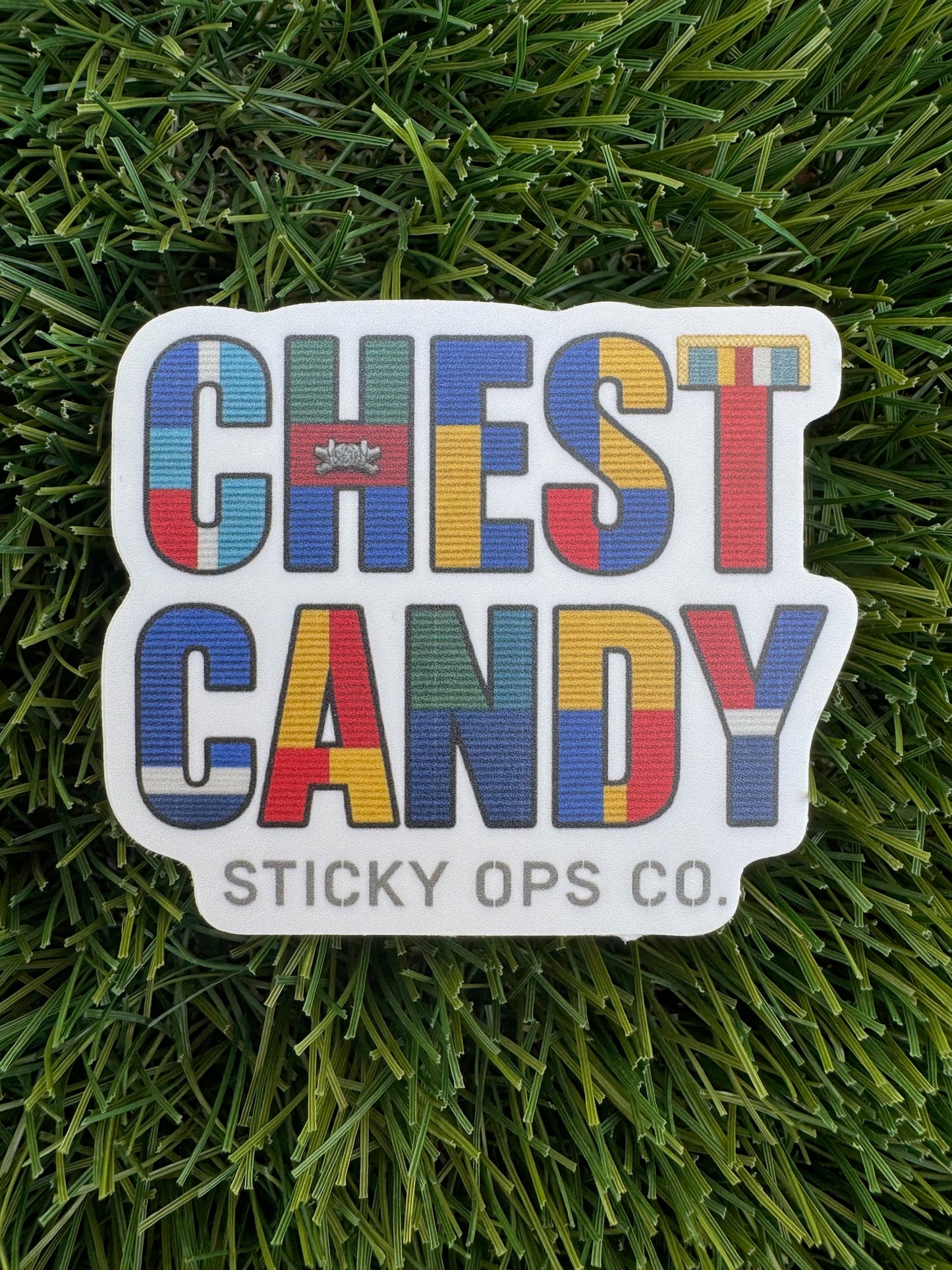 Chest Candy – Ribbon Rack Sticker