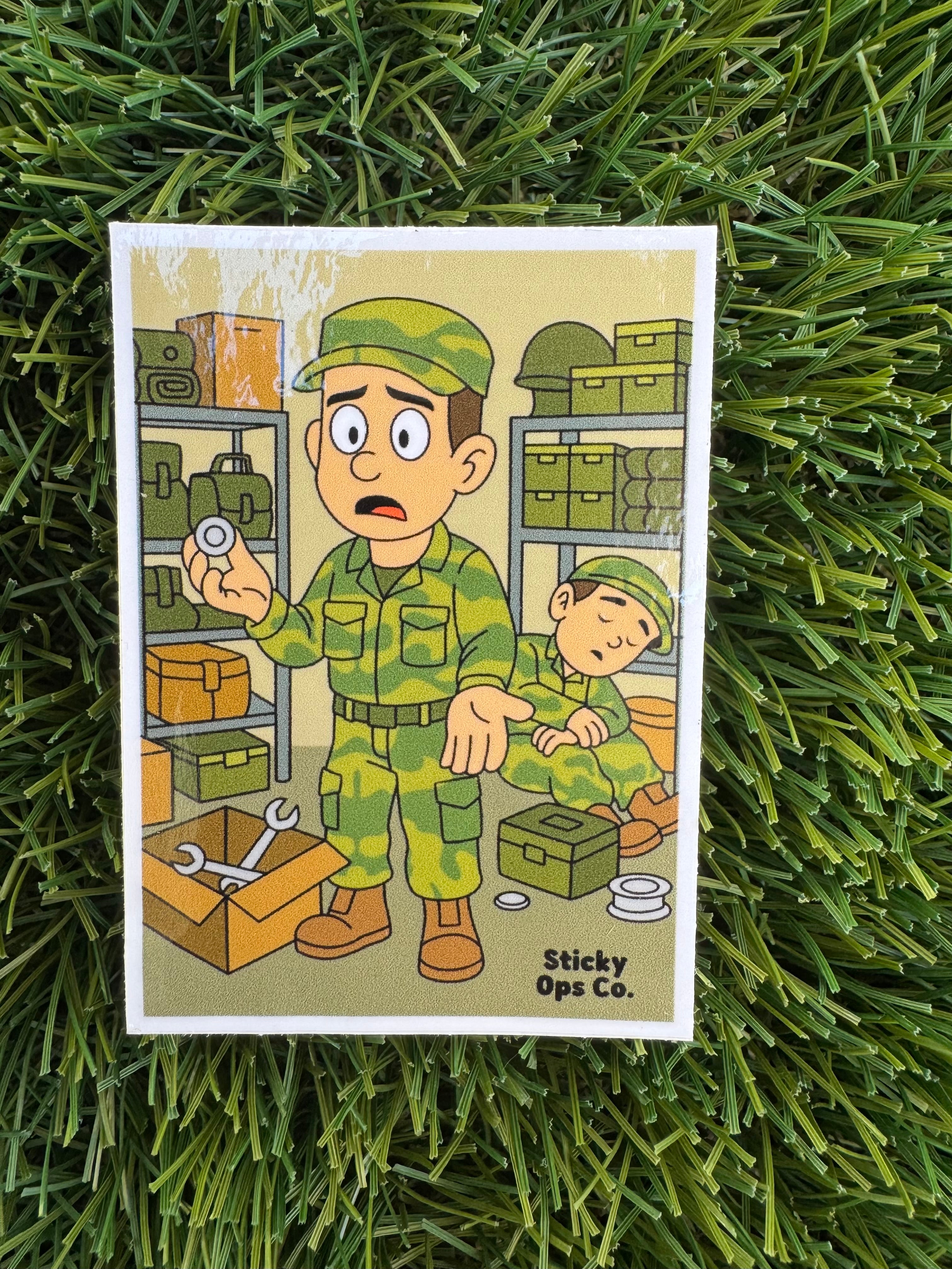 Lost in Supply – WTF Moment Sticker – Sticky Ops Co.