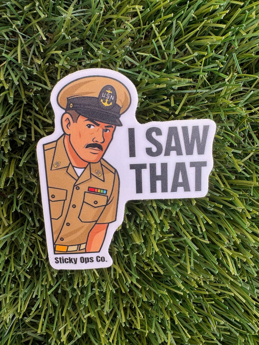 "I Saw That" Navy Chief Sticker
