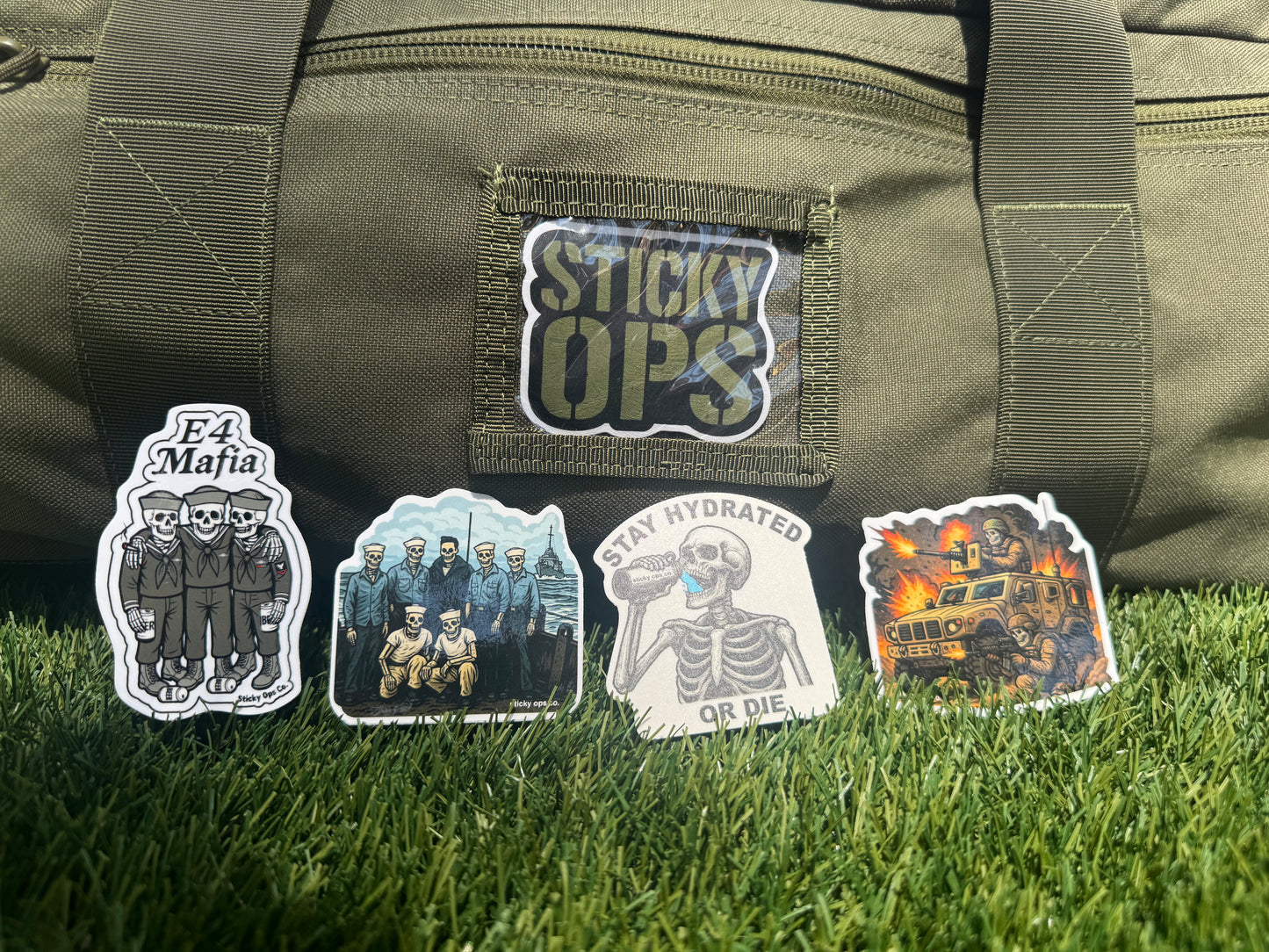 Stay Hydrated or Die – Skeleton Sticker