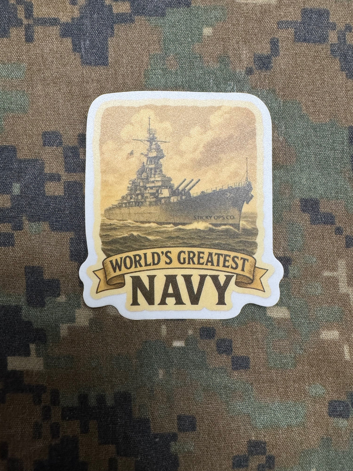 Navy Ops Sticker World’s Greatest Navy — Limited Edition Sticker – Sticky Ops Co.