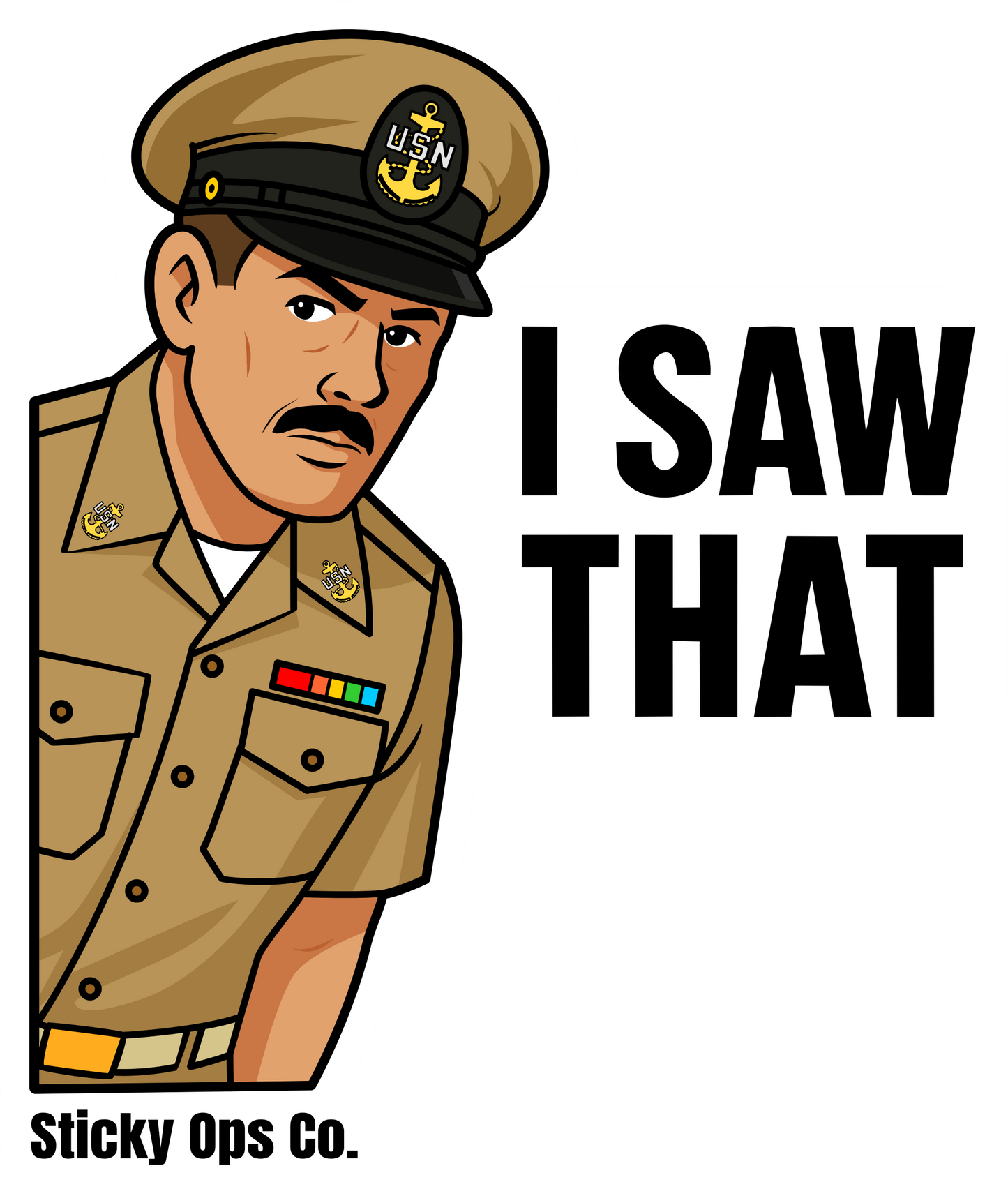 "I Saw That" Navy Chief Sticker