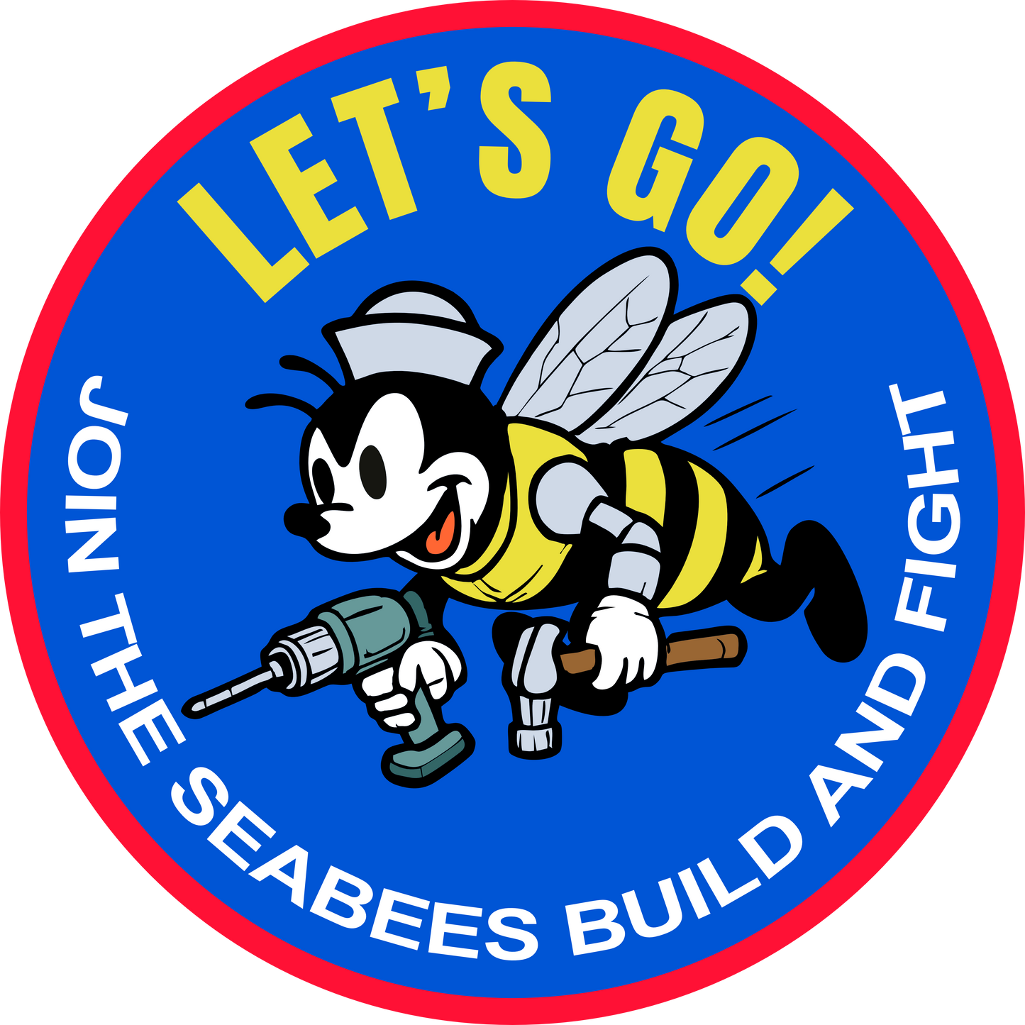 Let’s Go – Join the Seabees Sticker