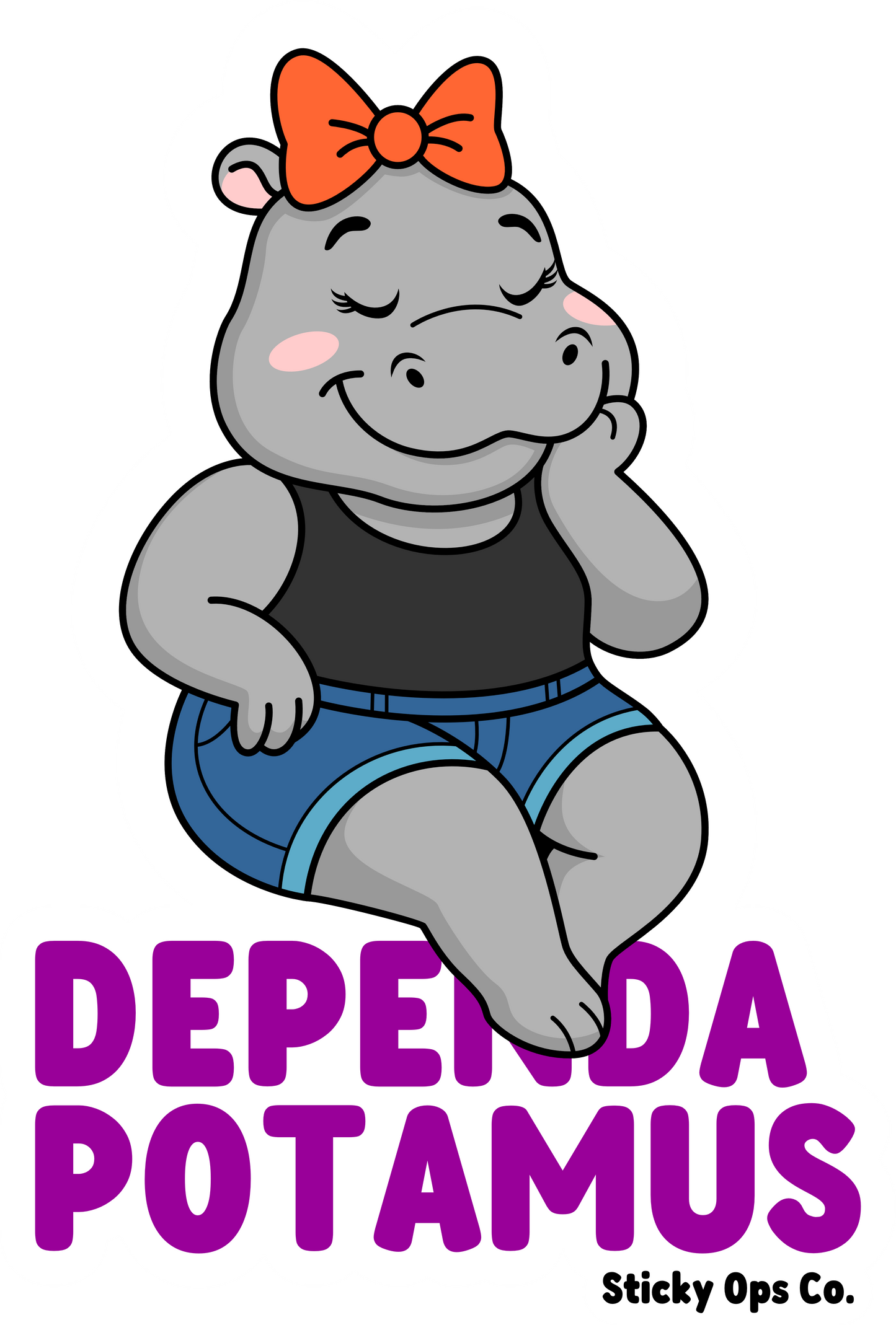 Dependapotamus – Vinyl Sticker