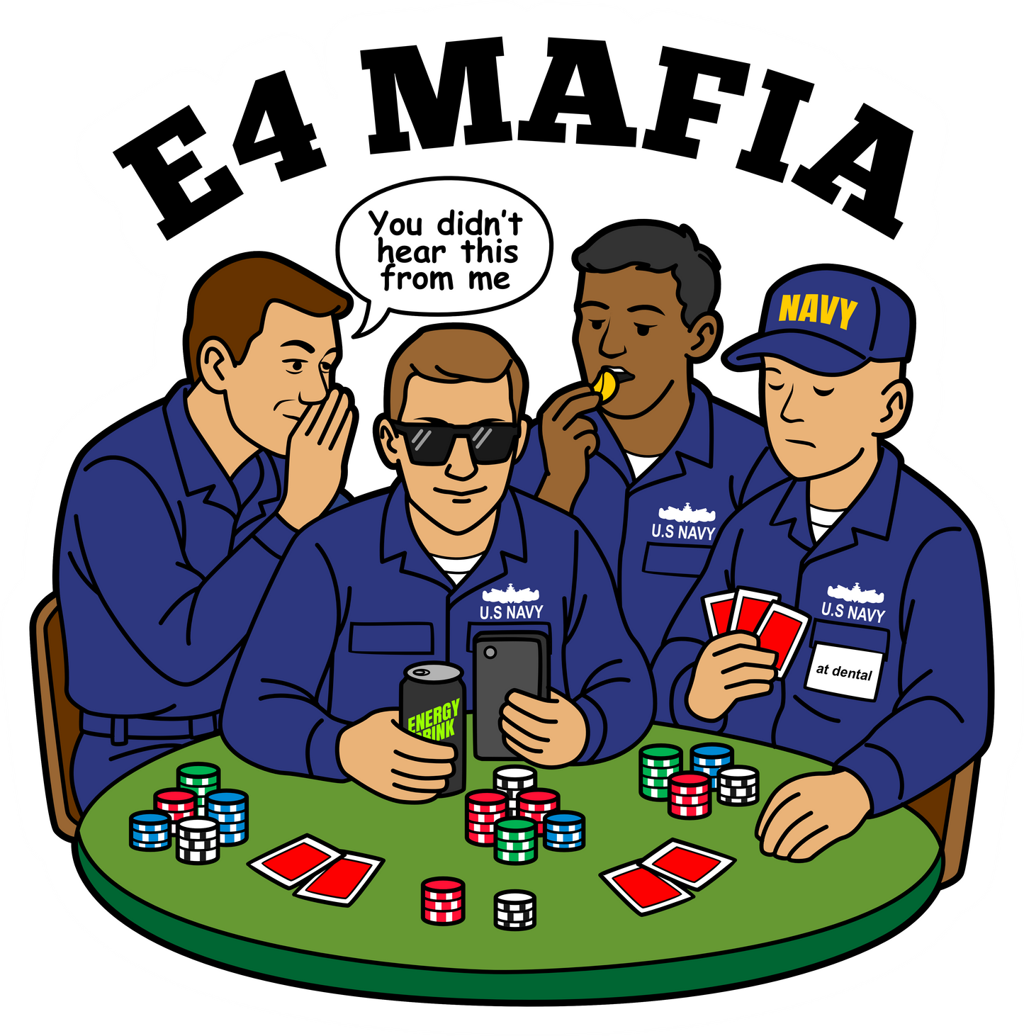 E-4 Mafia – Poker Table Edition