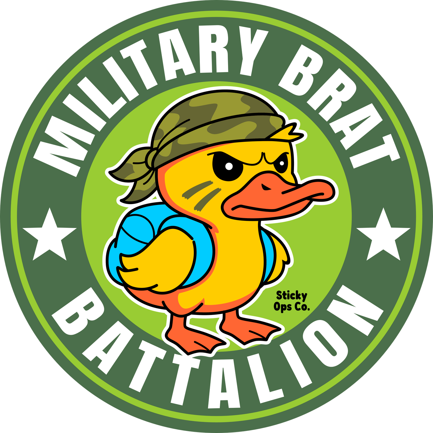 Military Brat Battalion – BOY Duck Sticker